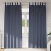 vidaXL Rideaux occultants avec anneaux 2 pcs Anthracite 225 x 140 cm