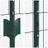vidaXL Cl&ocirc;ture avec poteau Vert 1,2 x 25 m Acier