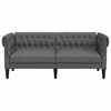 vidaXL Canap&eacute; Gris fonc&eacute; 182,5 x 74,5 x 74,5 cm Polyester