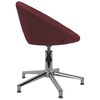 vidaXL Chaises &agrave; manger pivotantes lot de 2 violet tissu