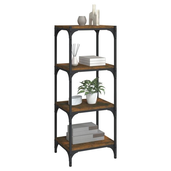 vidaXL Biblioth&egrave;que Ch&ecirc;ne fum&eacute; 40x33x100 cm Bois d'ing&eacute;nierie