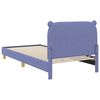 vidaXL Cadre de lit pour enfants avec t&ecirc;te de lit Bleu denim tissu