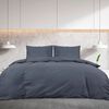vidaXL Ensemble de housse de couette Anthracite 200x200 cm Coton