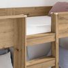 vidaXL Lit Superpos&eacute; pour Enfants Ch&ecirc;ne artisanal 80 x 200 cm