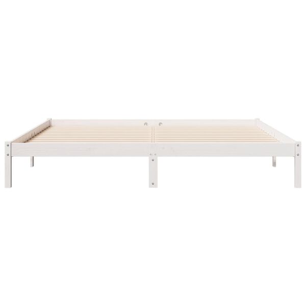 vidaXL Cadre de lit extra long sans matelas 200x210 cm bois massif pin