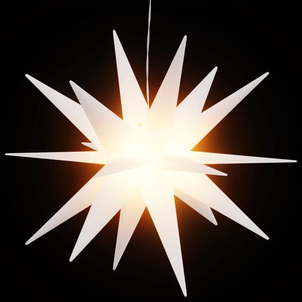 vidaXL Lumi&egrave;res de No&euml;l avec LED 3 pcs pliable blanc 43 cm