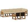 vidaXL Ensemble de canap&eacute;s d'ext&eacute;rieur 8 pc Naturel et Beige