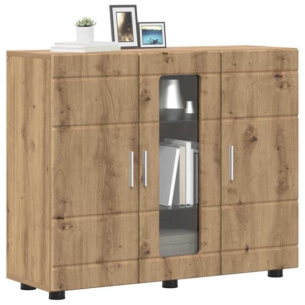 vidaXL Buffet chêne artisanal 55,5 x 29 x 100 cm Bois d'ingénierie