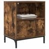 vidaXL Cabinet de chevet avec tiroir 2 pcs Ch&ecirc;ne fum&eacute; 49 x 36 x 61 cm