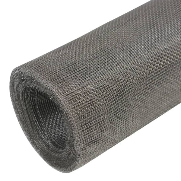 vidaXL &Eacute;cran en treillis Acier inoxydable 100x1000 cm Argent&eacute;