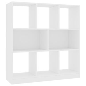 vidaXL Biblioth&egrave;que Blanc 97,5x29,5x100 cm Bois d'ing&eacute;nierie