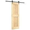 vidaXL Porte coulissante et kit de quincaillerie 70x210 cm pin massif