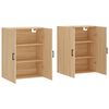 vidaXL Armoires murales 2 pcs ch&ecirc;ne sonoma 69,5x34x90 cm