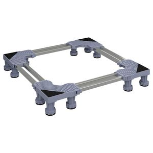vidaXL Socle pour machine &agrave; laver Gris 67 x 67 x 12 cm