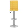 vidaXL Tabourets de bar lot de 2 jaune moutarde tissu