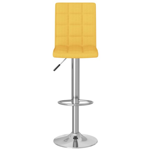 vidaXL Tabourets de bar lot de 2 jaune moutarde tissu