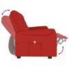 vidaXL Fauteuil de massage inclinable 3 places rouge bordeaux