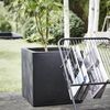 Capi Jardini&egrave;re Urban Smooth carr&eacute; 50x50x50 cm noir KBL904