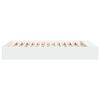vidaXL Cadre de lit sans matelas blanc 160x200 cm