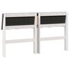 vidaXL Tête de lit capitonnée Gris clair 135 cm Pin massif