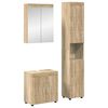 vidaXL Ensemble de mobilier de salle de bain TULUM 3 pc Ch&ecirc;ne Sonoma