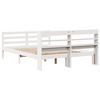 vidaXL Cadre de lit et t&ecirc;te de lit sans matelas blanc 135x190 cm