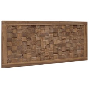 vidaXL T&ecirc;te de lit Naturel Bois de teck massif
