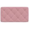 vidaXL Coussin de t&ecirc;te de lit rose 80 cm velours