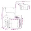 vidaXL Fauteuil Cappuccino Similicuir