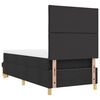 vidaXL Lit &agrave; ressorts avec matelas Noir 100 x 200 cm tissu