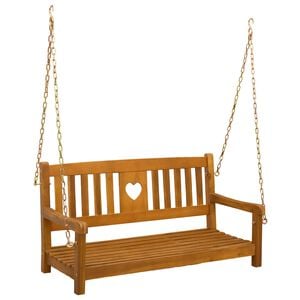 vidaXL Banc balan&ccedil;oire de jardin Naturel 110 x 56 x 58 cm