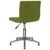 vidaXL Chaises pivotantes &agrave; manger lot de 2 vert clair velours