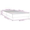 vidaXL Cadre de lit gris 100x200 cm similicuir