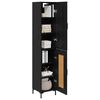 vidaXL Haut Armoire Ch&ecirc;ne noir 34,5 x 34 x 180 cm Bois d'ing&eacute;nierie