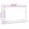 vidaXL &Eacute;tag&egrave;re Miroir Ch&ecirc;ne noir 60 x 10,5 x 37 cm Bois d'ing&eacute;nierie