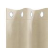 vidaXL Rideaux occultants 2 pcs Cr&egrave;me 140 x 140 cm Velours