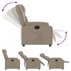 vidaXL Fauteuil inclinable &eacute;lectrique Cappuccino Similicuir