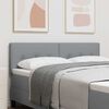 vidaXL T&ecirc;te de lit LED avec t&ecirc;te de lit Gris clair 160 cm Polyester