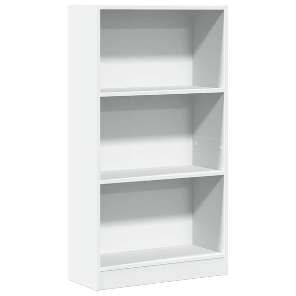 vidaXL Biblioth&egrave;que blanc 60x24x109 cm bois d'ing&eacute;nierie
