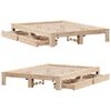 vidaXL Cadre de lit sans matelas 140x200 cm bois massif de pin