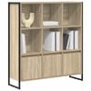 vidaXL Biblioth&egrave;que 2 pcs Sonoma 99,5 x 30 x 108 cm Bois d'ing&eacute;nierie