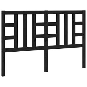 vidaXL T&ecirc;te de lit Noir 166x4x100 cm Bois massif de pin