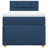 vidaXL Sommier &agrave; lattes de lit avec matelas Bleu 100x200 cm Tissu