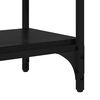 vidaXL Table console Ch&ecirc;ne noir 80 x 29 x 75 cm Bois d'ing&eacute;nierie