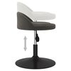 vidaXL Chaises pivotantes &agrave; manger lot de 4 Gris fonc&eacute; Velours