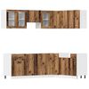 vidaXL Ensemble de 11 meubles de cuisine "Lyon" en bois d'ing&eacute;nierie vieilli