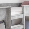 vidaXL Lit Superpos&eacute; pour Enfants Gris b&eacute;ton 75 x 190 cm