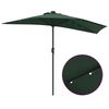 vidaXL Parasol de jardin Vert 294 x 150 x 224 cm Polyester et Acier