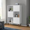 vidaXL Biblioth&egrave;que MOLDE Blanc 90x35x133,5 cm Bois massif de pin