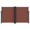 vidaXL Auvent lat&eacute;ral r&eacute;tractable marron 140x1200 cm